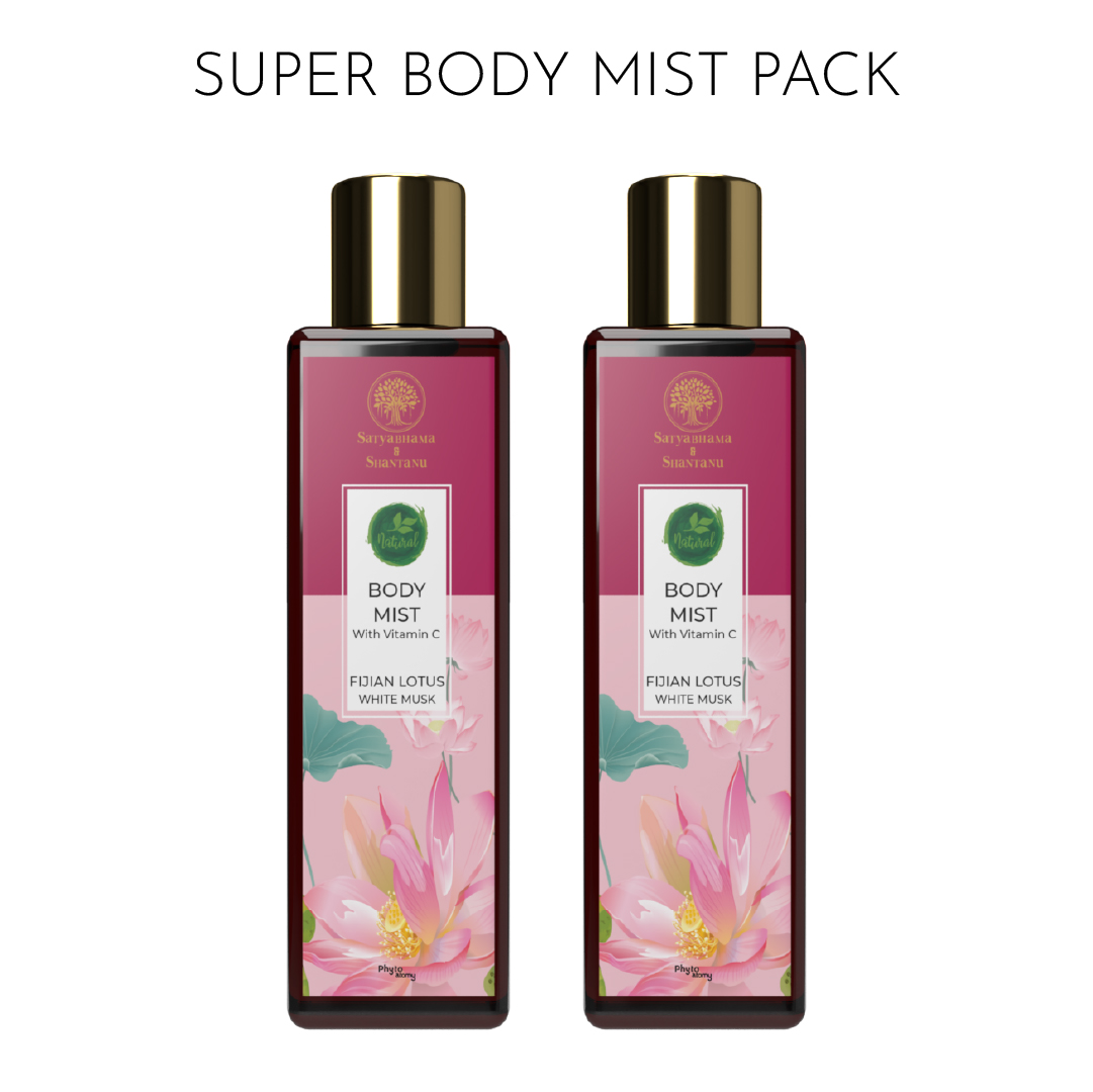 Pack of Two Fijian Lotus White Musk Body Mist (200 ml)